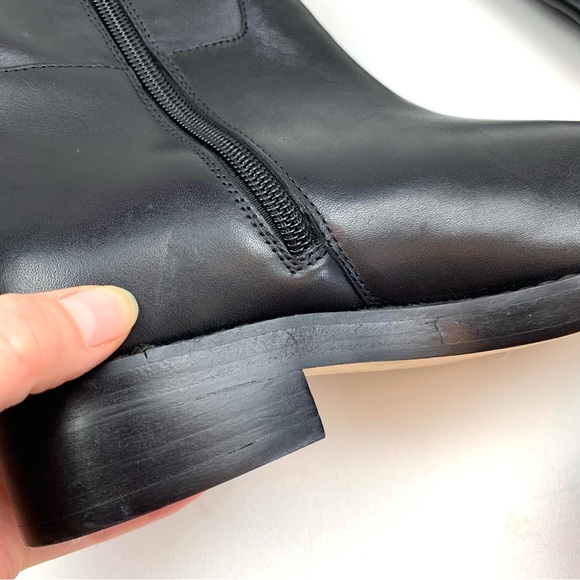 Sanctuary Boots Tall Black Leather Riding Equestrian Righton Anthropologie Sz 5 - Picture 10 of 13